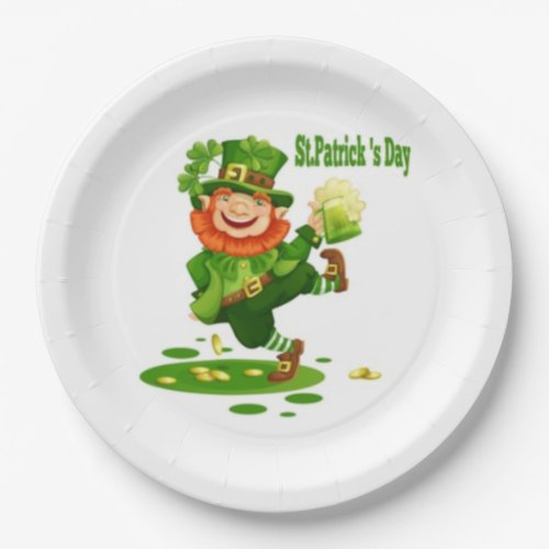 Green Beer And Irish Cheer SPD Party Paper Plates