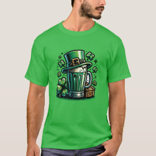 Green Beer and Leprechaun Hat T-Shirt