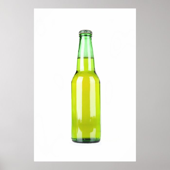 Green Beer Bottle Posters