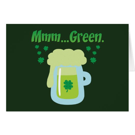 Green Beer Cards (Front Horizontal)