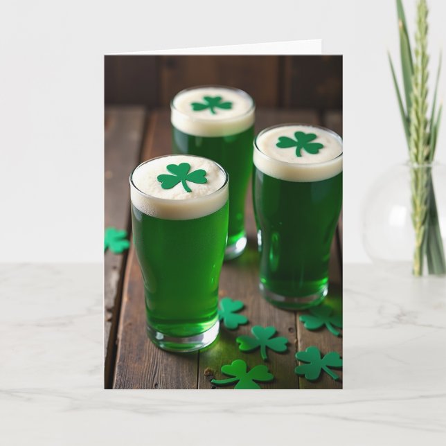 Green Beer Cheers Card (Front)