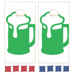 Green Beer Cornhole Set