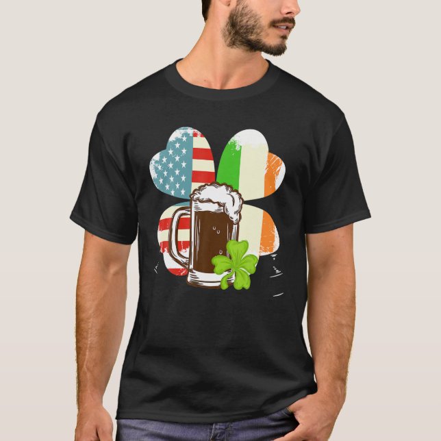 Green Beer Day Funny, Happy Patrick's Day, Irish S T-Shirt (Front)