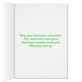 Green beer for St. Patrick's Day Cards (Inside (Right))