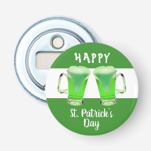 Green Beer Glass Happy St. Patrick`s day  Bottle Opener
