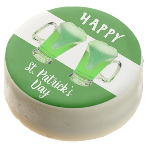 Green Beer Glass Happy St Patricks day Party  Chocolate Covered Oreo