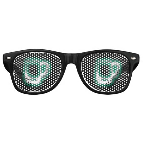 Green Beer Goggles Fun Adult Party Retro Sunglasses