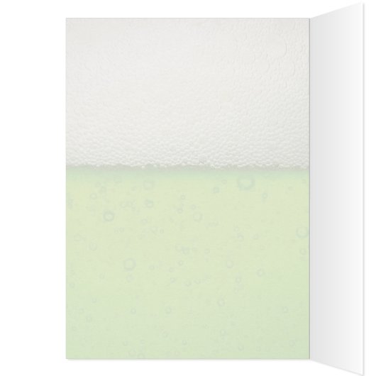 Green Beer Happy St. Patrick's Day Card (Inside (Left))
