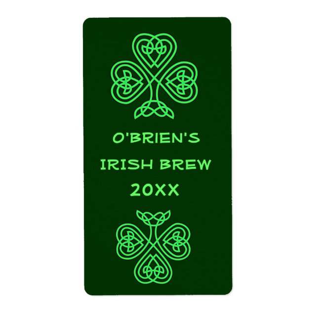 Green Beer Home Brew Label (Front)