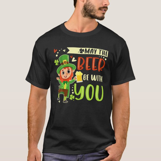 Green Beer Irish Drinking Funny St Patricks Day Ou T-Shirt (Front)