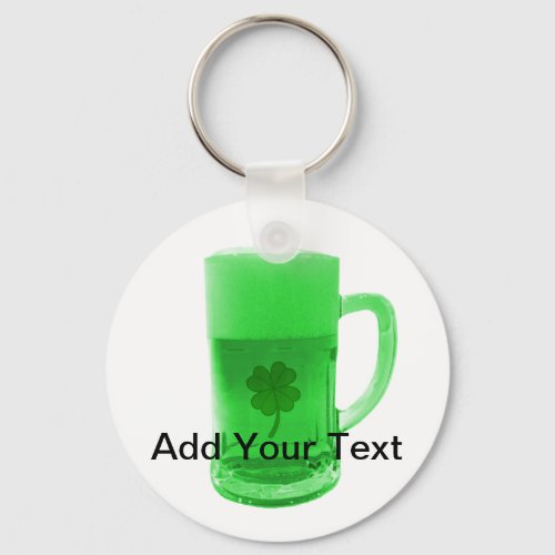 Green Beer Keychain