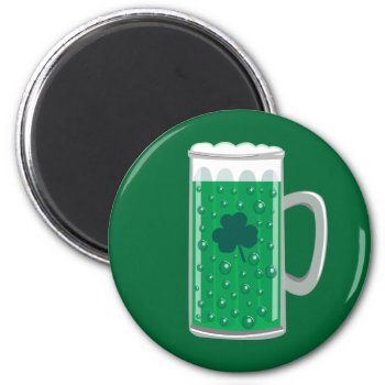 Green Beer Magnet by totallypainted at Zazzle