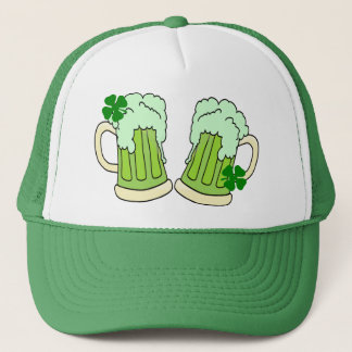 Green Beer Mug Toast Alpha Trucker Hat