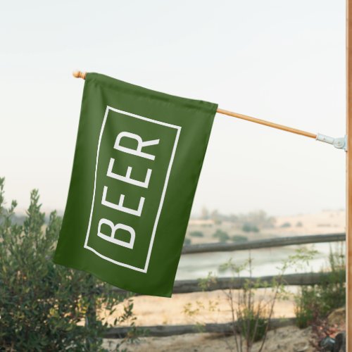 GREEN BEER SIGN FLAG