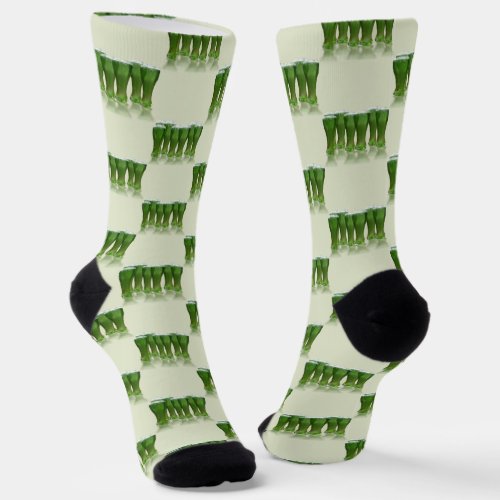 Green Beer St Patricks Day Socks