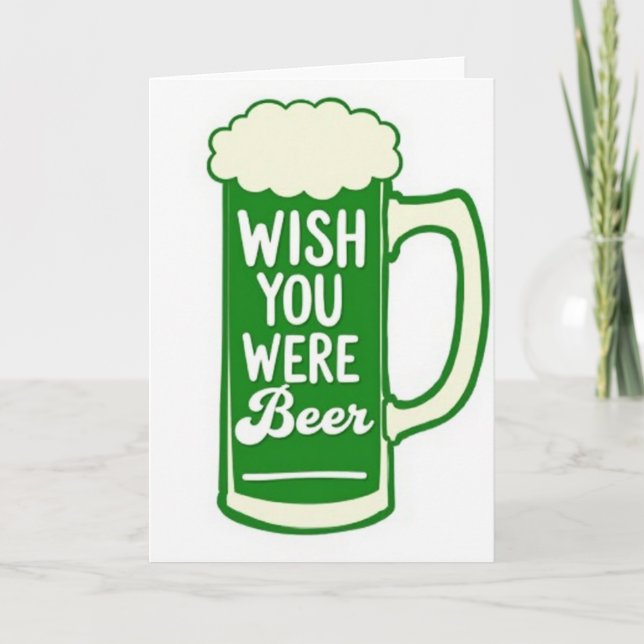 Green Beer Wish Card (Front)