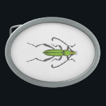 Green beetle belt buckle<br><div class="desc">Hand-drawn vector illustration of green beetle</div>