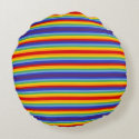 Green Beetle on Red W/Rainbow Reversible Pillow