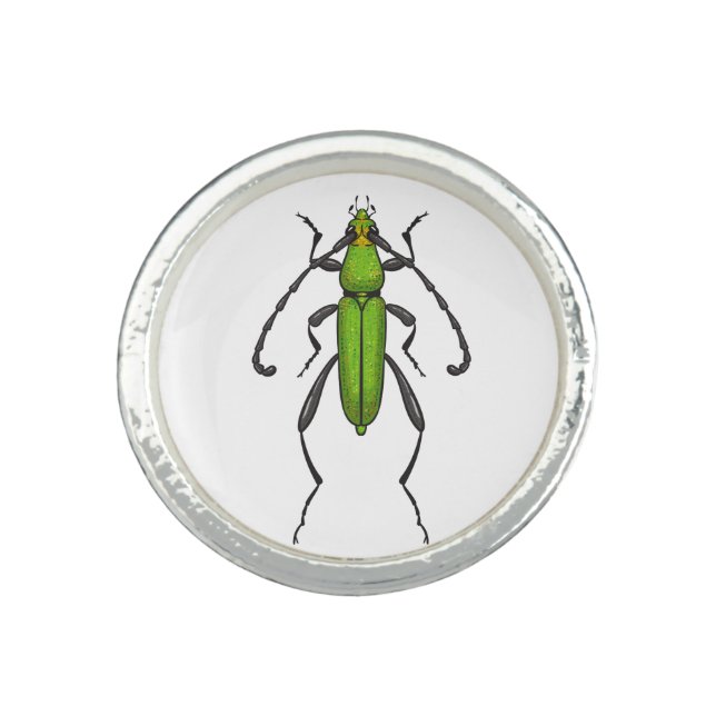 Green beetle ring (Front)