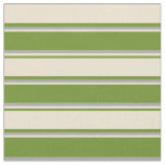 [ Thumbnail: Green, Beige, and Dark Gray Striped/Lined Pattern Fabric ]