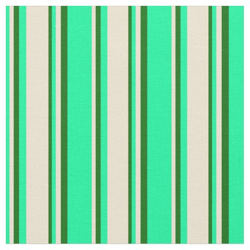 Green, Beige, and Dark Green Pattern Fabric