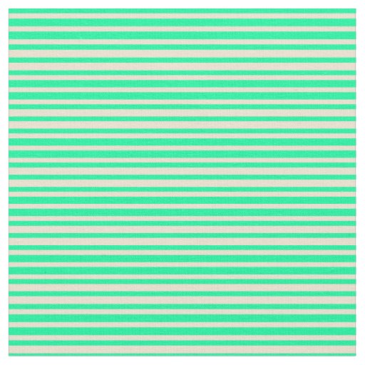Green & Beige Colored Stripes/Lines Pattern Fabric