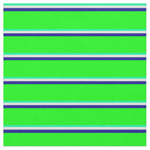 Green, Beige, Dark Blue, and Lime Colored Pattern Fabric
