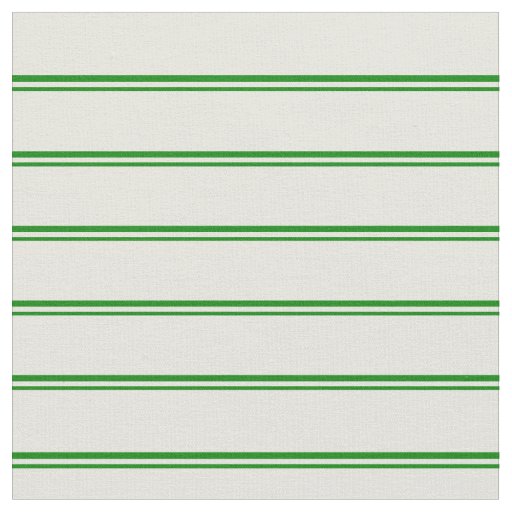 Green & Beige Lines/Stripes Pattern Fabric