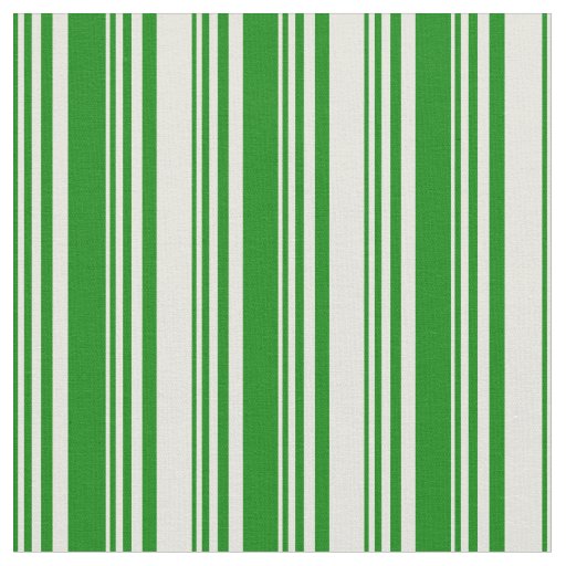 Green & Beige Pattern Fabric