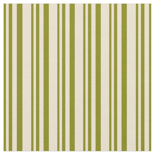 Green & Beige Stripes/Lines Pattern Fabric