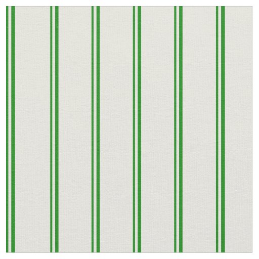 Green & Beige Stripes Pattern Fabric