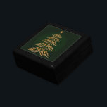 Green Bell Christmas Tree Gift Box<br><div class="desc">What better way to present that special gift than to put it in an original wooden gift box, that is a unique and practical gift in itself. Add that watch, jewelry, keys to the new car, whatever. A gift inside a gift- for an extra special surprise. Made of lacquered wood,...</div>