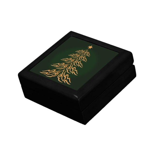 Green Bell Christmas Tree Gift Box (Side)