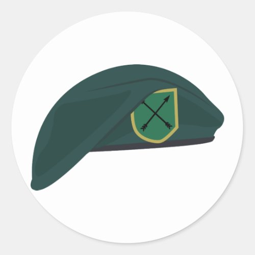 Green Beret Classic Round Sticker