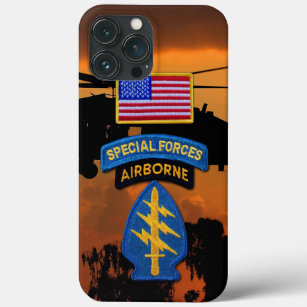 Green Berets Special Forces Groups Veterans Vets iPhone 13 Pro Max Case