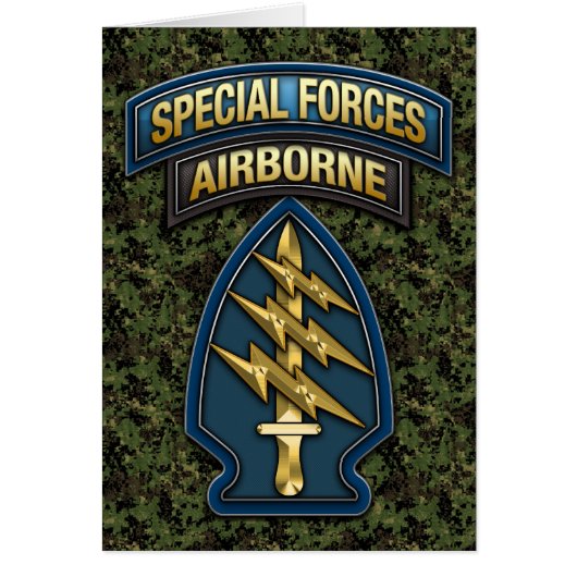 Green Berets SSI Special Edition Cards (Front)