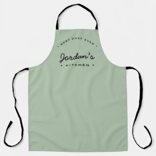 Green Best Chef ever Custom Your Kitchen  Apron