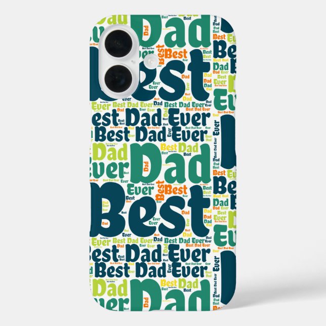 Green Best Dad Ever iPhone / iPad case (Back)