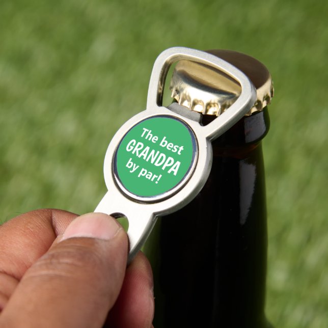 Green Best Grandpa By Par Father's Day Golf Divot Tool (Insitu 2)
