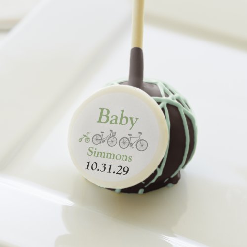 Green Bicycle Cake Pops