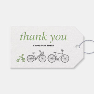Green Bicycle Gift Tags