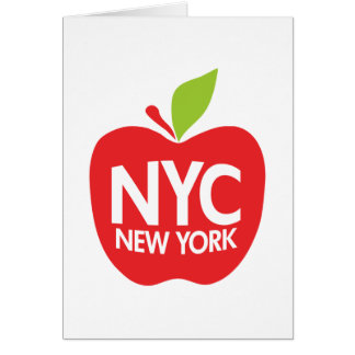 Green Big Apple NYC Cards