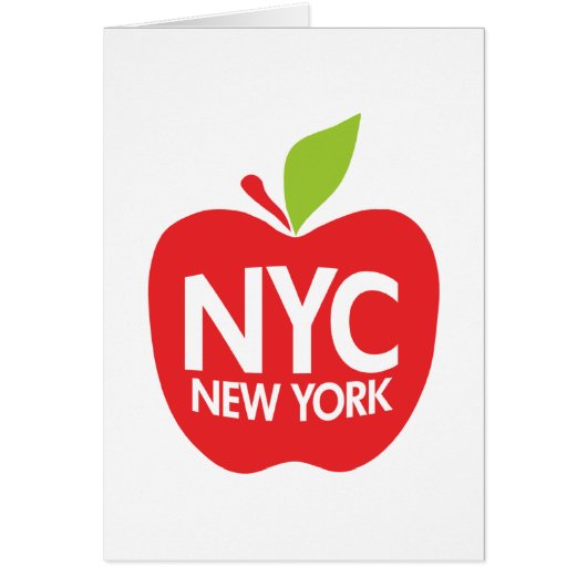 Green Big Apple NYC Cards (Front)