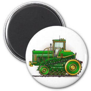 Green Big Dozer Tractor Magnets
