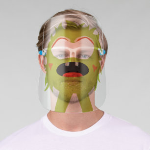 Green Big Mouth Kids Face Shield