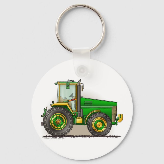 Green Big Tractor Key Chains (Front)