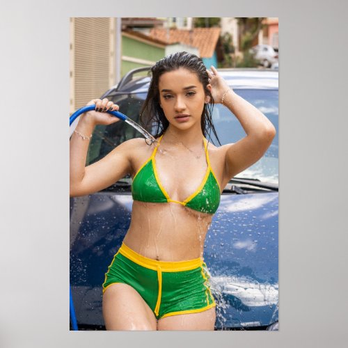 Green Bikini Poster 12x18