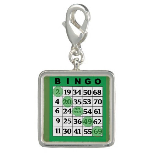 Green BINGO Card Lucky Charm