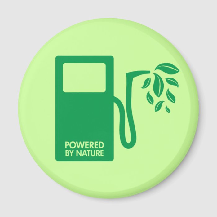 Green Biofuel Ethanol Fridge Magnet