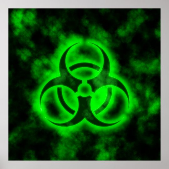 Green Biohazard Poster | Zazzle.com